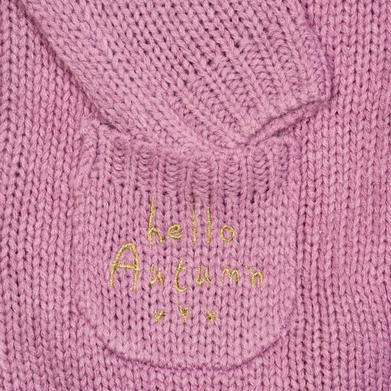 Rochie tricotată cu mâneci lungi, violet Cool club 206477 3