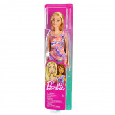 Păpușa Barbie cu o rochie cu flori №1 Barbie 206582 