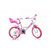 Bicicletă de copii cu roți ajutătoare Dino Bikes 20693 