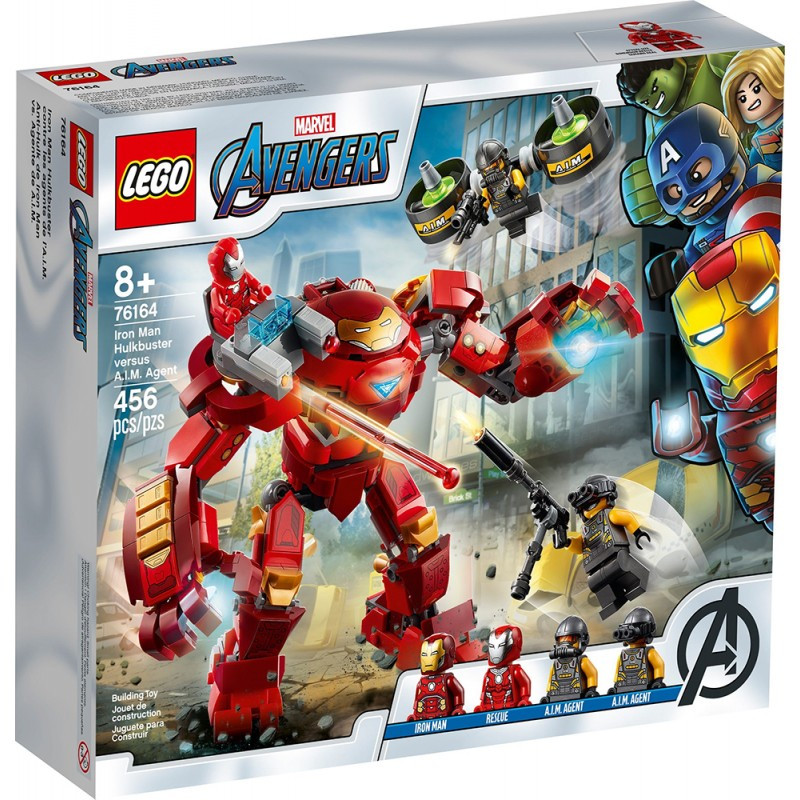Set de construit -  Iron Man Hulk buster împotriva agentului AIM, 456 părți  206961
