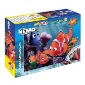 Puzzle pentru copii „Discovering Nemo” 2 în 1 cu pixuri, 60 de piese Finding Nemo 207090 