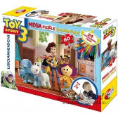 Puzzle pentru copii "Toy Game" 2 în 1 cu pixuri, 60 de piese Toy Story 207094 