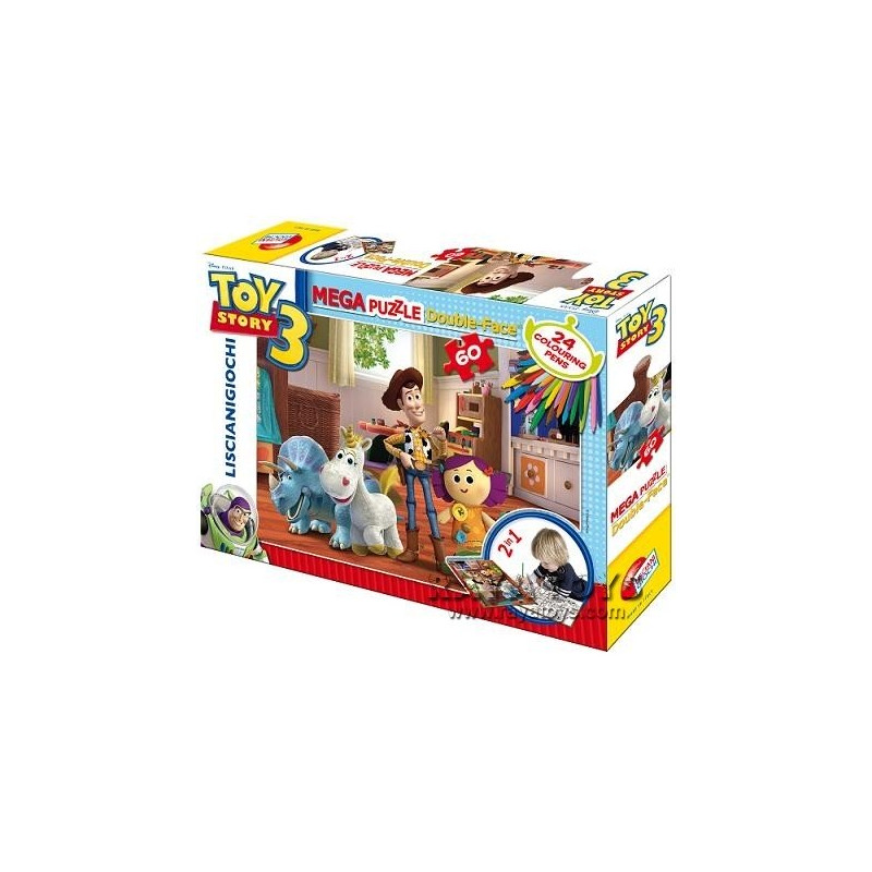 Puzzle pentru copii "Toy Game" 2 în 1 cu pixuri, 60 de piese  207094