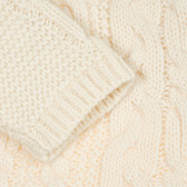 Cardigan tricotat alb pentru fetițe ZY 207201 7