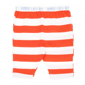 Pantaloni din bumbac, alb cu roșu Tape a l'oeil 207305 