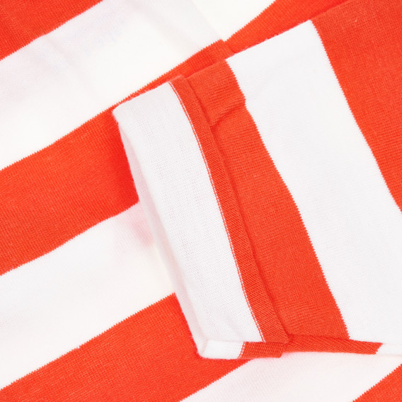 Pantaloni din bumbac, alb cu roșu Tape a l'oeil 207307 3