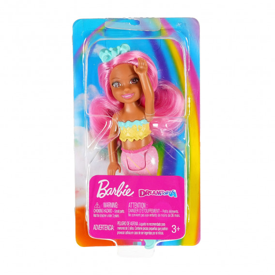 Păpușă sirenă Barbie Dreamtopia cu păr roz Barbie 207418 