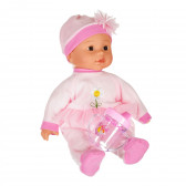 Păpușă Cute Baby roz cu biberon, 30 cm Dino Toys 207444 2