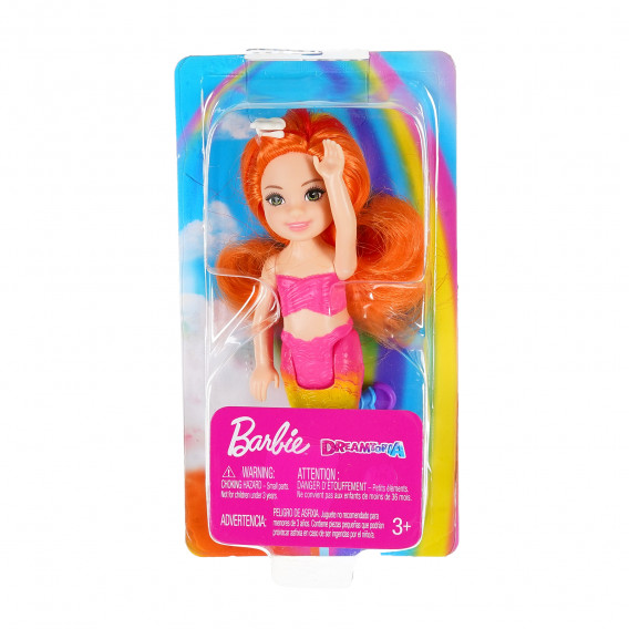 Păpușă sirenă Barbie Dreamtopia cu păr portocaliu Barbie 207473 