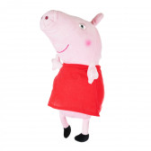 Purcelușa Peppa de pluș cu rochie roșie,  28 cm Peppa pig 207475 
