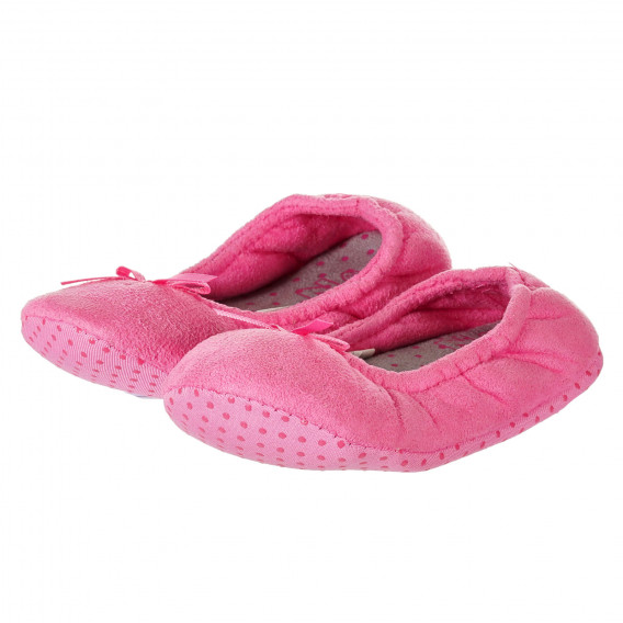 Papuci roz cu fundiță mică ZY 208277 