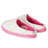 Papuci albi cu imprimeu Minnie Mouse ZY 208309 2