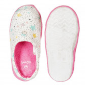 Papuci albi cu imprimeu Minnie Mouse ZY 208310 3