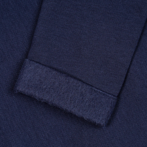 Bluză matlasată cu aplicație, albastră ZY 208390 3