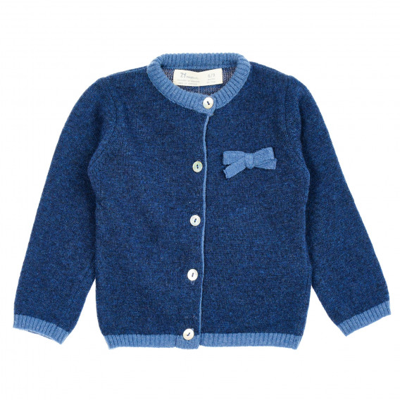 Cardigan din lână cu nasturi pentru bebeluși, albastru ZY 208456 
