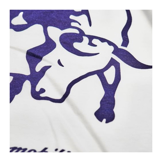 Tricou de bumbac pentru băieți, cu imprimeu taur și inscripție, alb Lamborghini 20853 3
