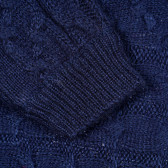 Pulover tricotat, albastru închis ZY 208544 2
