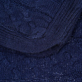 Pulover tricotat, albastru închis ZY 208545 3