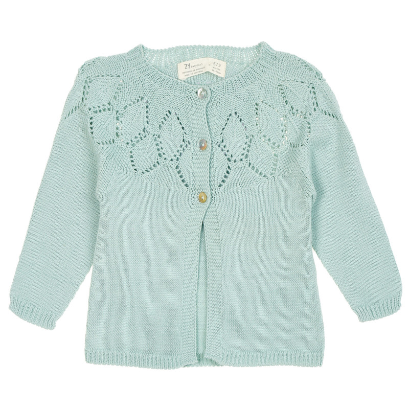 Cardigan tricotat cu tricot decorativ pentru bebeluși  208555