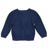 Cardigan tricotat cu buzunare pentru bebeluși, albastru închis ZY 208722 4