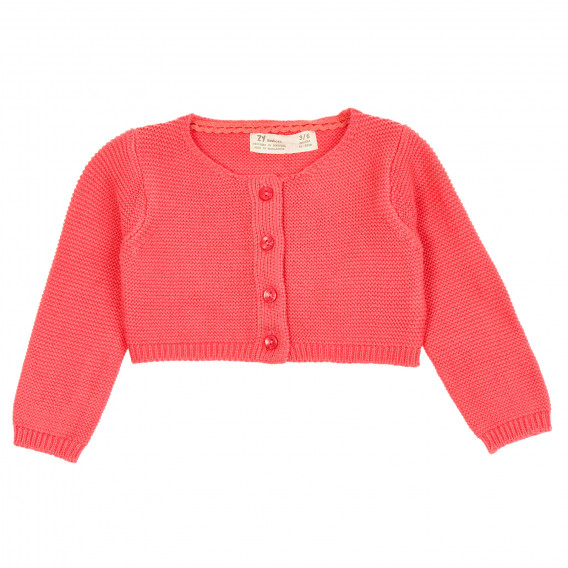 Cardigan scurt tricotat pentru bebeluși, roz ZY 208835 