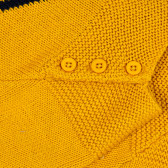 Pulover din bumbac tricotat, pentru bebeluș, galben ZY 208901 3