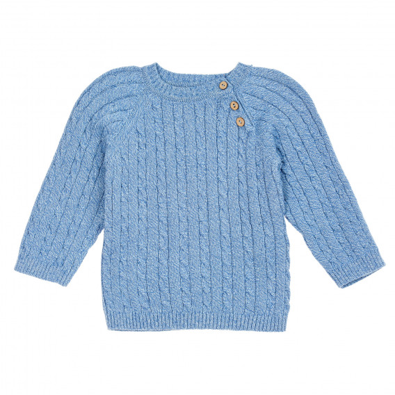 Pulover cu tricot interesant pentru bebeluși, albastru ZY 208999 