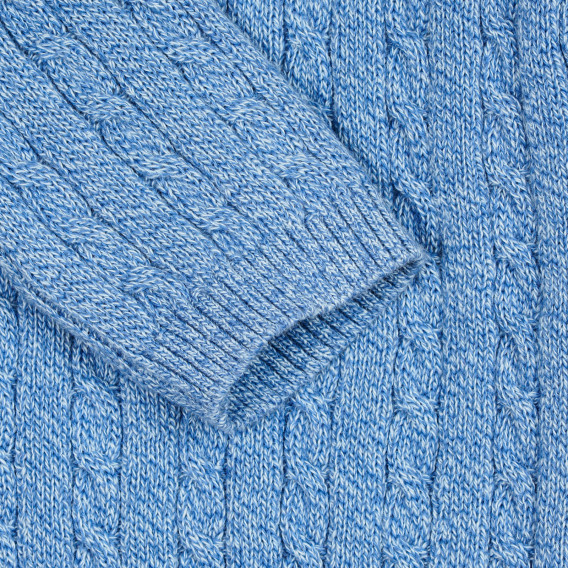 Pulover cu tricot interesant pentru bebeluși, albastru ZY 209001 3