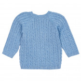 Pulover cu tricot interesant pentru bebeluși, albastru ZY 209002 4