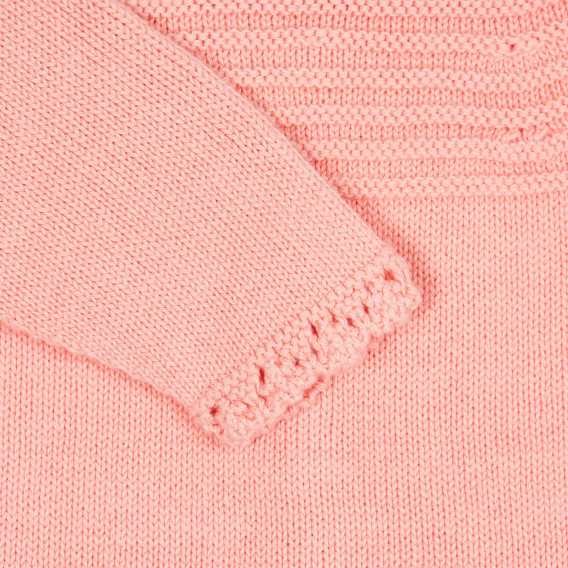 Rochie tricotată pentru bebeluș, roz ZY 209024 2