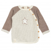 Bluză tricotată cu închidere laterală pentru bebeluș ZY 209059 
