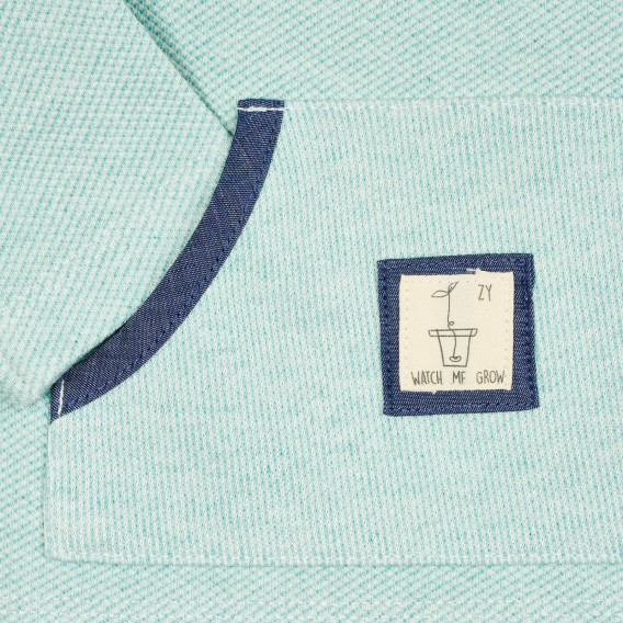 Bluză din bumbac pentru bebeluș, verde ZY 209069 3