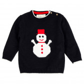 Pulover tricotat cu imprimeu om de zăpadă, pentru un bebeluș ZY 209091 