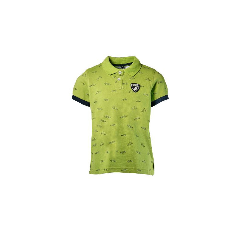 Tricou de băieți cu emblemă aplicată, verde  20916