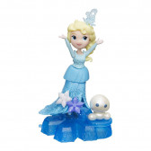 Mini păpușă Elsa cu accesorii, 8 cm Frozen 210021 
