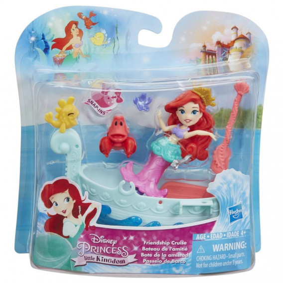 Figurina Ariel cu o barcă Disney Princess 210091 4
