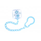 Clips suzetă cu lanț pentru nou-născut, albastru Canpol 210935 
