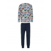 Pijamale de bumbac pentru băieți cu bluză cu dinozauri Name it 21170 2