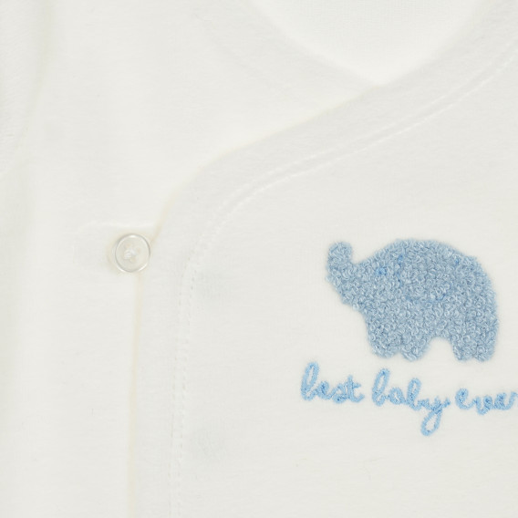 Set de pijama din două piese pentru bebeluși, albastru și alb Benetton 211781 3