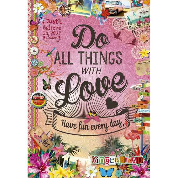 Puzzle pentru copii "Fă toate lucrurile cu dragoste" Educa 21183 