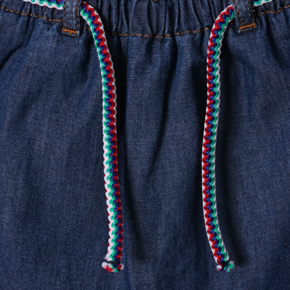 Pantaloni cu curea decorativă pentru bebeluși, culoare albastru Benetton 211956 2