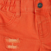 Pantaloni scurți pentru bebeluși, portocalii Benetton 212016 2
