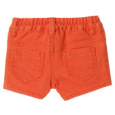 Pantaloni scurți pentru bebeluși, portocalii Benetton 212018 4