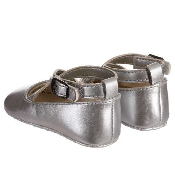 Pantofi pentru bebeluși cu luciu argintiu Benetton 212277 2