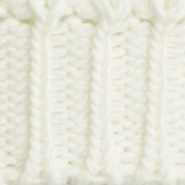 Pulover alb din tricot cu mâneci lungi Benetton 212479 3