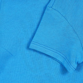 Tricou de bumbac pentru bebeluși cu inscripție, albastru Benetton 212655 3