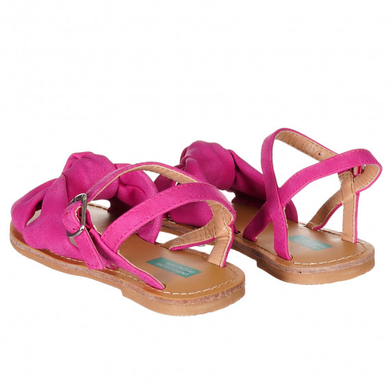Sandale cu cataramă, roz Benetton 212893 2