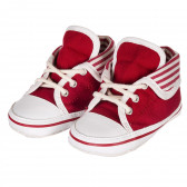 Pantofi din material textil pentru bebeluși, roșii Benetton 212957 