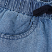 Pantaloni scurți cu șiret, albaștrii Benetton 213112 2