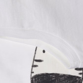 Bluză din bumbac fără mâneci albă pentru bebeluși Benetton 213338 3